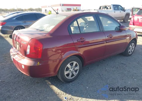2007 Hyundai Accent Gls from USA, damaged, VIN KMHCN46C17U106043